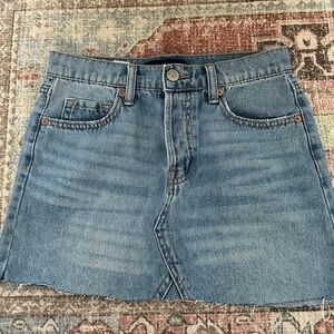 Mini denim skirt